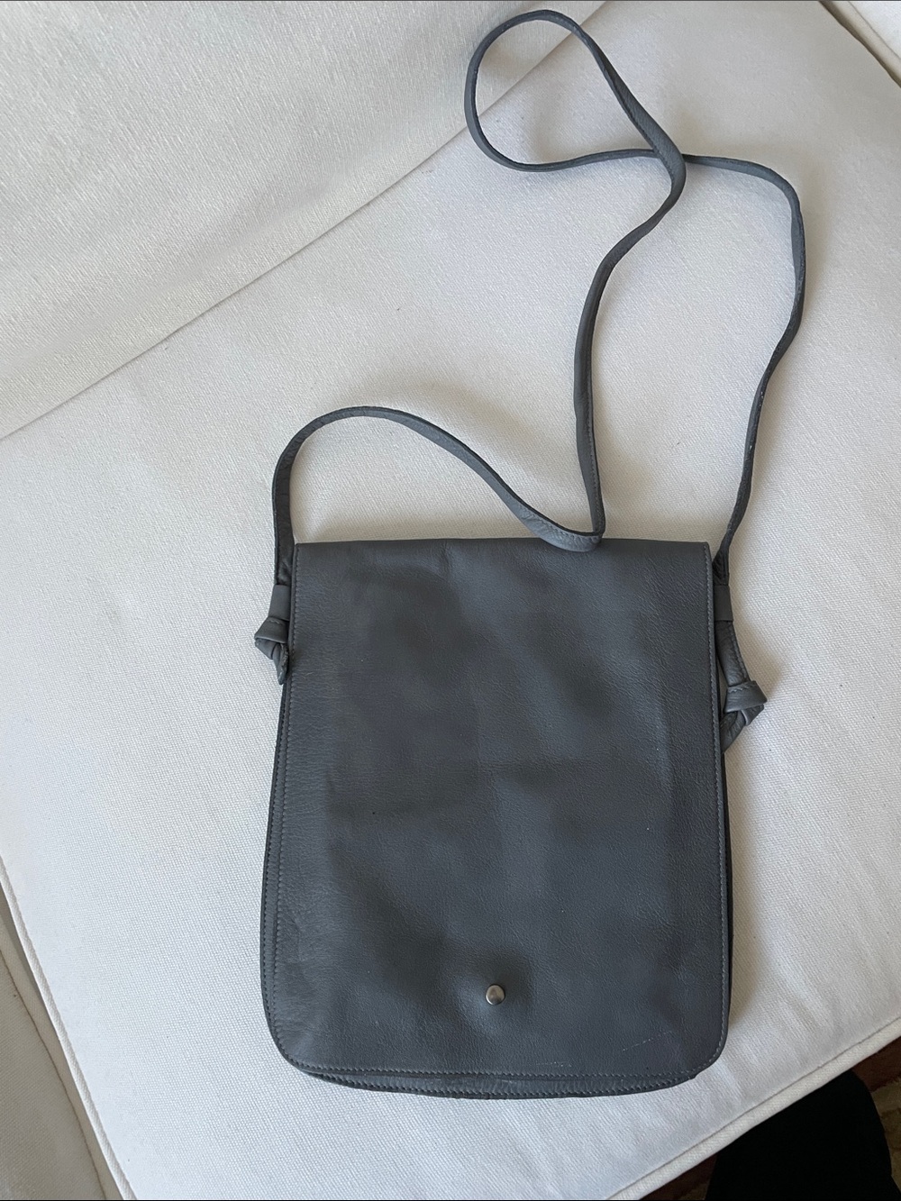 Eileen Fisher Black Leather Flap Crossbody